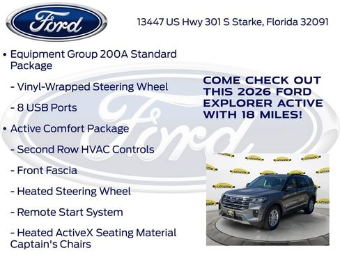 New 2026 Ford Explorer Active w/ Active Comfort Package image 20