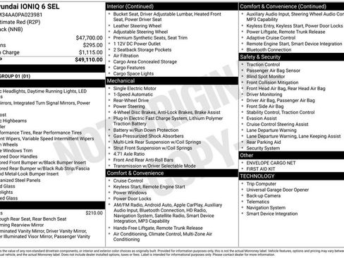 Certified 2023 Hyundai Ioniq 6 SEL RWD image 5