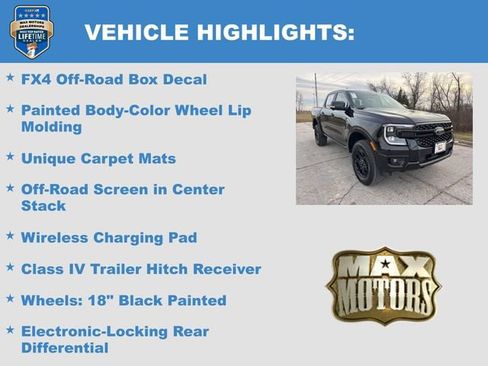 New 2025 Ford Ranger Lariat w/ FX4 Off-Road Package image 27