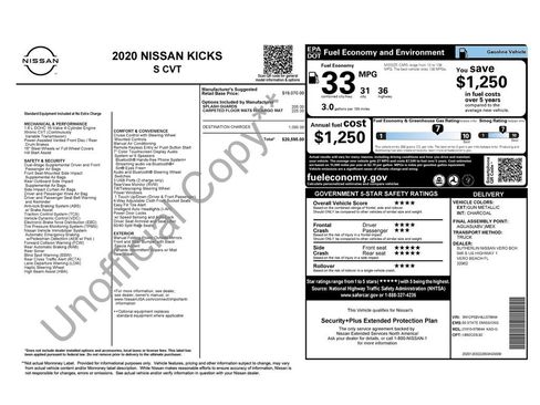 Used 2020 Nissan Kicks S image 32