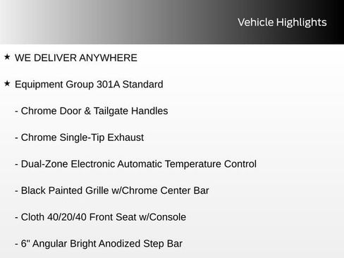 Certified 2025 Ford F150 XLT w/ Equipment Group 301A Standard AWD/4WD image 9