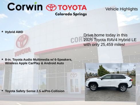 Used 2025 Toyota RAV4 LE AWD/4WD image 6