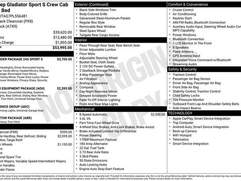 Used 2023 Jeep Gladiator Sport AWD/4WD image 11