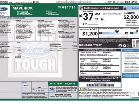 Used 2023 Ford Maverick Lariat w/ Black Appearance Package image 6