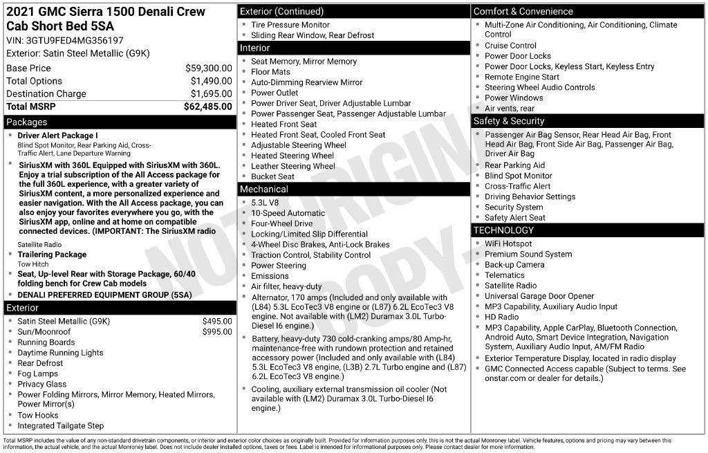 Used 2021 GMC Sierra 1500 Denali AWD/4WD image 41