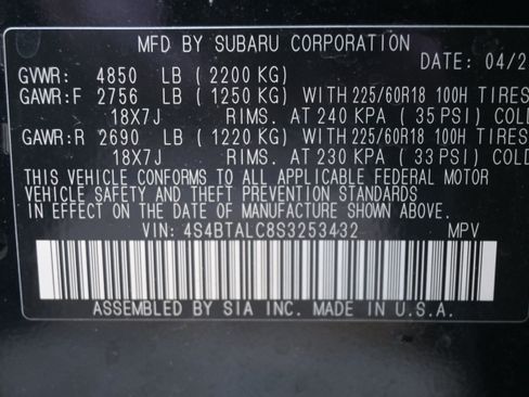 Certified 2025 Subaru Outback Onyx Edition AWD/4WD image 36