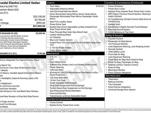 Used 2020 Hyundai Elantra Limited w/ Ultimate Package 03 image 4