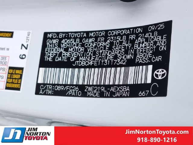 Used 2026 Toyota Corolla SE w/ SE Premium Package FWD image 33