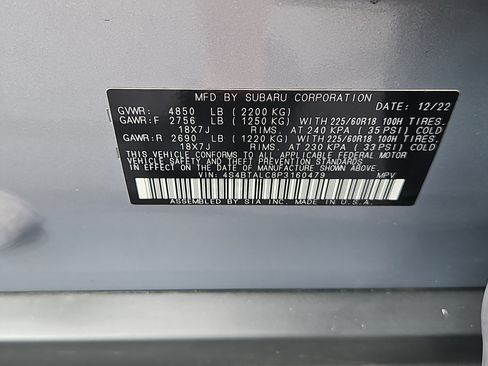 Used 2023 Subaru Outback Onyx Edition AWD/4WD image 6