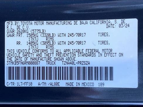 Used 2024 Toyota Tacoma SR5 image 30