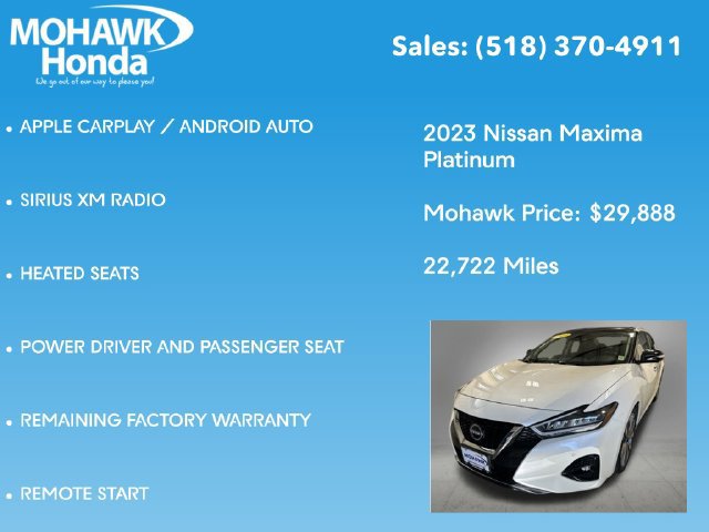 Used 2023 Nissan Maxima Platinum w/ Sport Mat Group FWD image 14