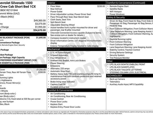Certified 2024 Chevrolet Silverado 1500 Custom w/ Turbomax Blackout Package image 6