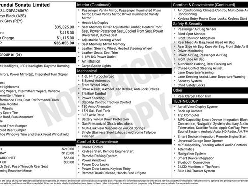 Used 2023 Hyundai Sonata Limited FWD image 3