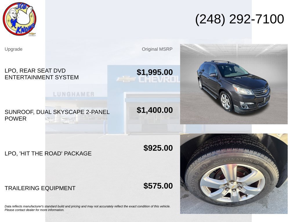 Used 2017 Chevrolet Traverse Premier w/ LPO, 'HIT The Road' Package AWD/4WD image 5