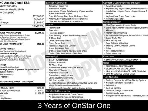 New 2026 GMC Acadia Denali w/ Super Cruise Package image 7