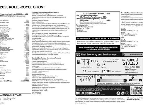 Certified 2025 Rolls-Royce Ghost AWD/4WD image 42