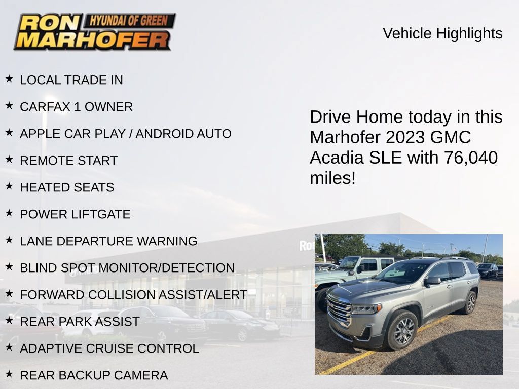 Used 2023 GMC Acadia SLE w/ Driver Convenience Package AWD/4WD image 13