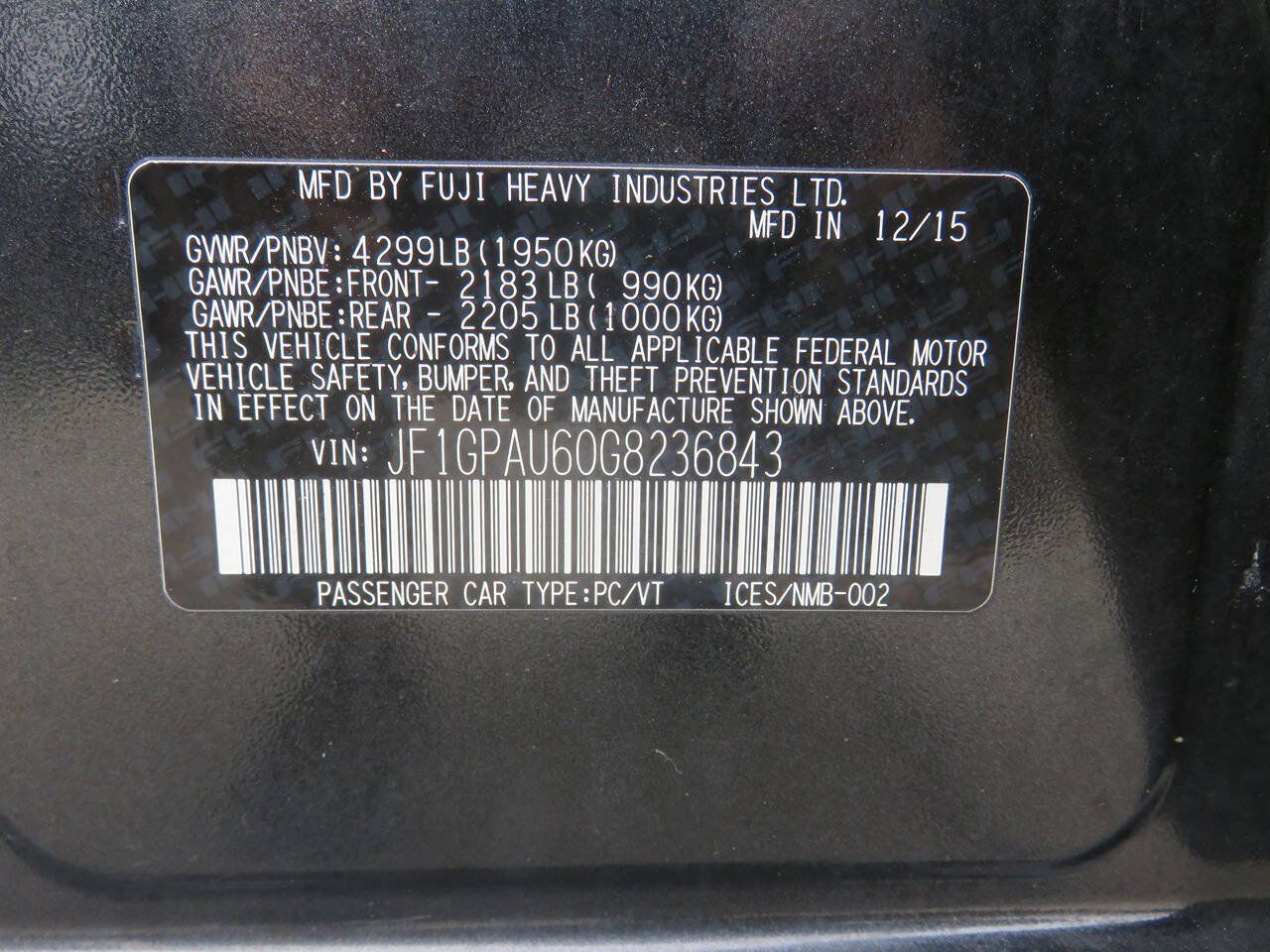 Used 2016 Subaru Impreza 2.0i Sport Limited AWD/4WD image 37