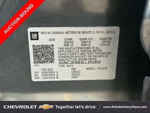 Used 2020 Chevrolet Trax LS w/ Tint and Cruise Package FWD image 31