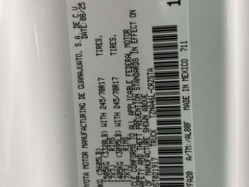 New 2025 Toyota Tacoma SR image 29