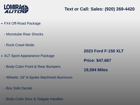 Used 2023 Ford F150 XLT w/ Equipment Group 302A High AWD/4WD image 9