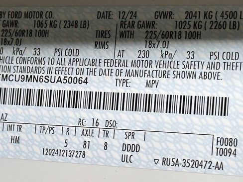 Used 2025 Ford Escape ST-Line w/ Tech Pack #1 AWD/4WD image 56