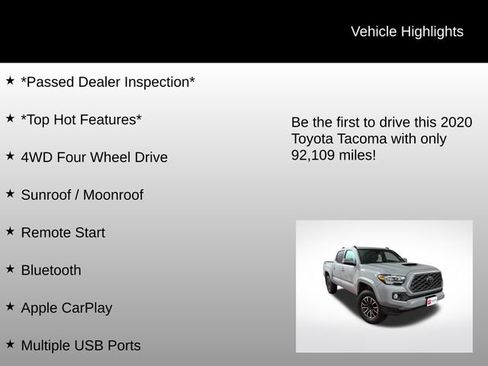 Certified 2020 Toyota Tacoma TRD Sport image 6