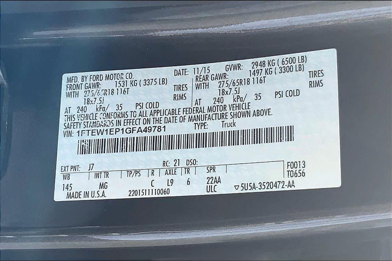 Used 2016 Ford F150 XLT w/ Equipment Group 301A Mid AWD/4WD image 31