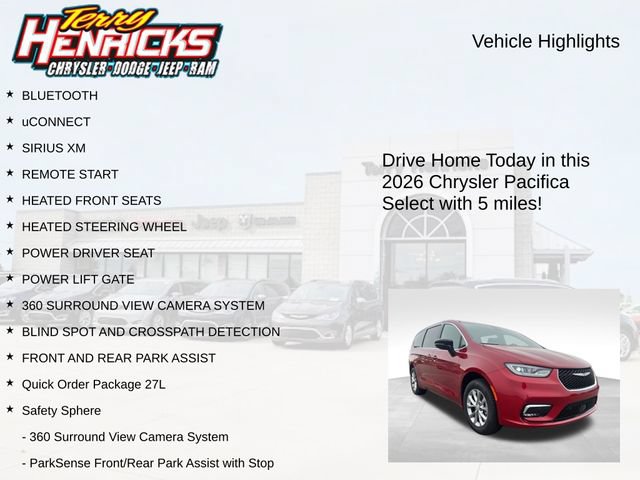 New 2026 Chrysler Pacifica Select AWD/4WD image 4