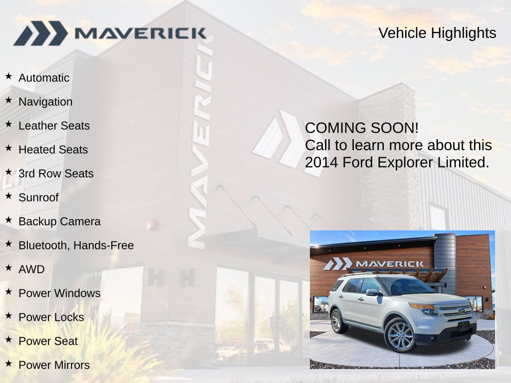 Used 2014 Ford Explorer Limited w/ Equipment Group 302A AWD/4WD image 3
