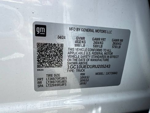 Used 2024 Chevrolet Silverado EV W/T AWD/4WD image 14