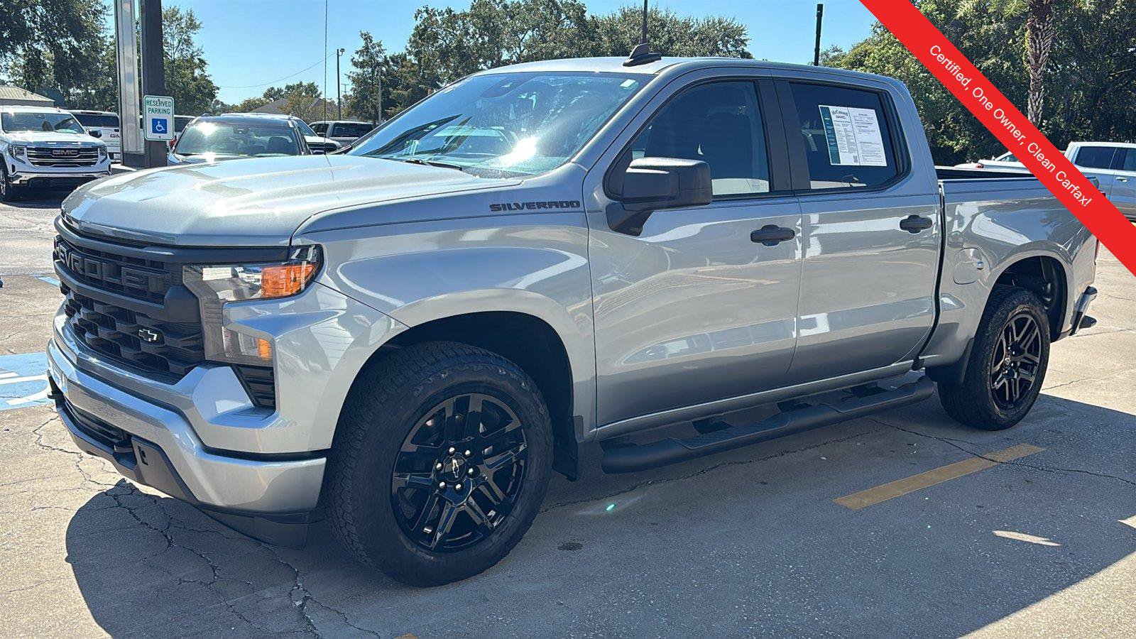 Certified 2024 Chevrolet Silverado 1500 Custom w/ Turbomax Blackout Package RWD image 3