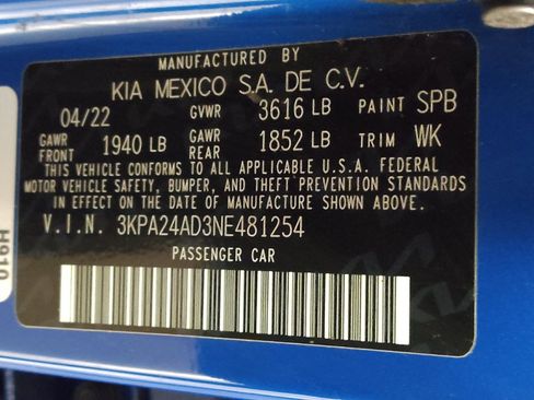 Used 2022 Kia Rio S w/ Technology Package FWD image 33
