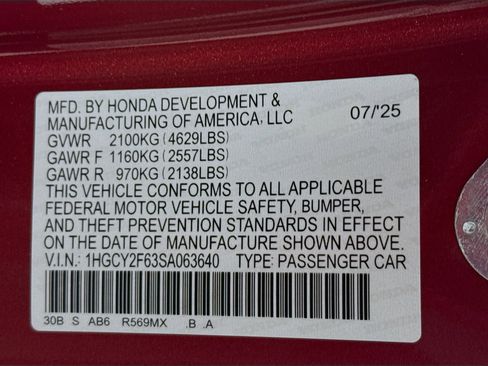 New 2025 Honda Accord EX-L image 37