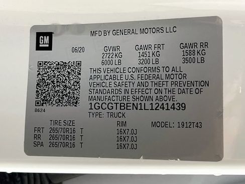 Used 2020 Chevrolet Colorado W/T w/ WT Convenience Package AWD/4WD image 26