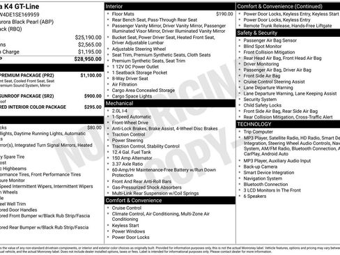 Used 2025 Kia K4 GT-Line w/ GT-Line Premium Package FWD image 5