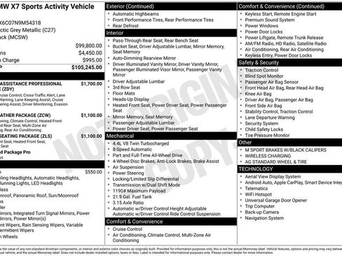 Used 2022 BMW X7 M50i image 2