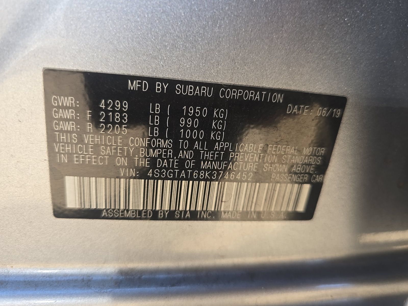 Used 2019 Subaru Impreza 2.0i Limited AWD/4WD image 11