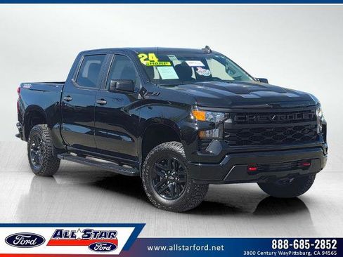 Used 2024 Chevrolet Silverado 1500 Custom Trail Boss w/ LPO, Dark Essentials Package image 1