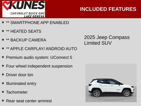 Used 2025 Jeep Compass Limited AWD/4WD image 2