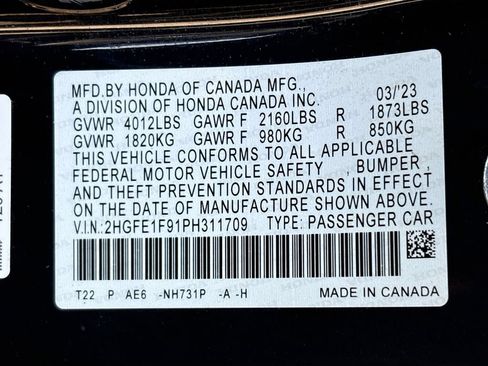 Used 2023 Honda Civic Touring image 32
