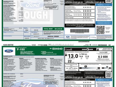 Used 2022 Ford F150 Lariat w/ Equipment Group 502A High AWD/4WD image 3