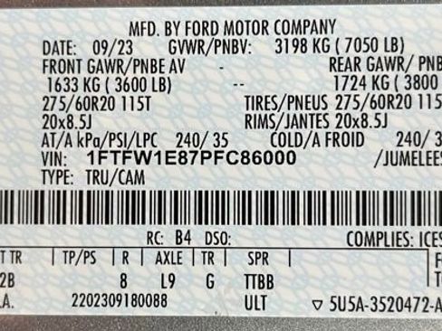 Used 2023 Ford F150 Lariat w/ Equipment Group 502A High AWD/4WD image 61