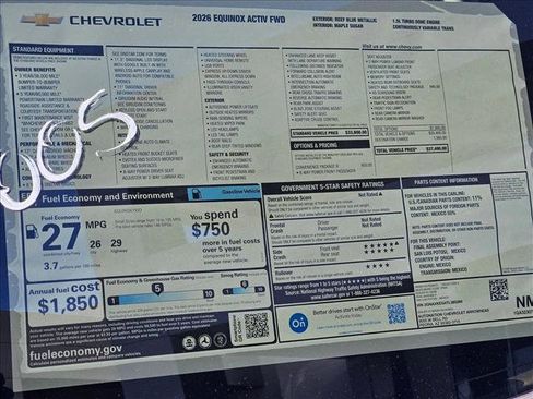 New 2026 Chevrolet Equinox ACTIV w/ Convenience Package III image 17