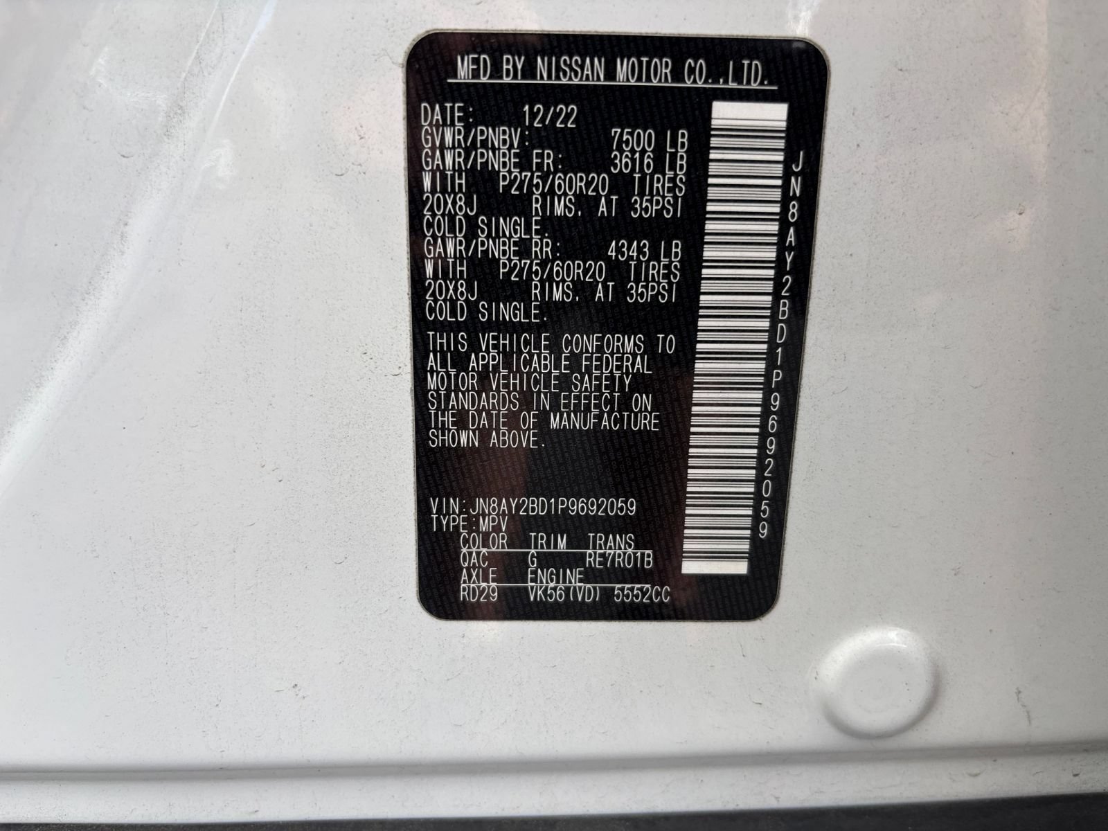Used 2023 Nissan Armada SL AWD/4WD image 33