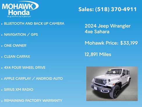 Used 2024 Jeep Wrangler Unlimited Sahara w/ Technology Group AWD/4WD image 7