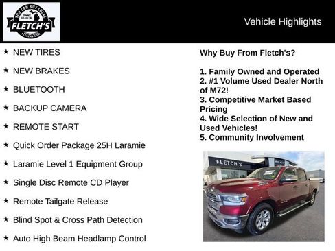 Used 2019 RAM 1500 Laramie AWD/4WD image 2