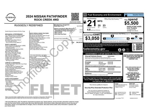 Certified 2024 Nissan Pathfinder Rock Creek AWD/4WD image 6