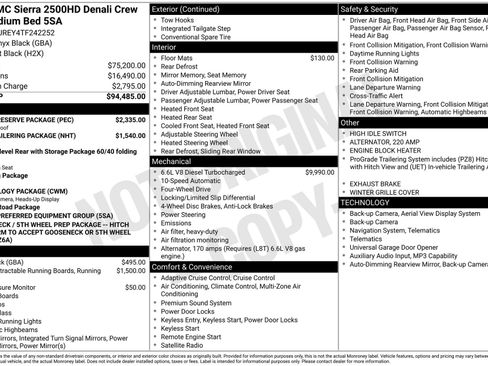 Used 2026 GMC Sierra 2500 Denali w/ Denali Reserve Package AWD/4WD image 65