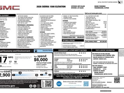 New 2026 GMC Sierra 1500 Elevation w/ Elevation Select Package